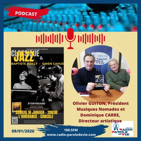  Musiques Nomades - Cancale - Programmation des concerts - Classique Jazz samedi 10/01 