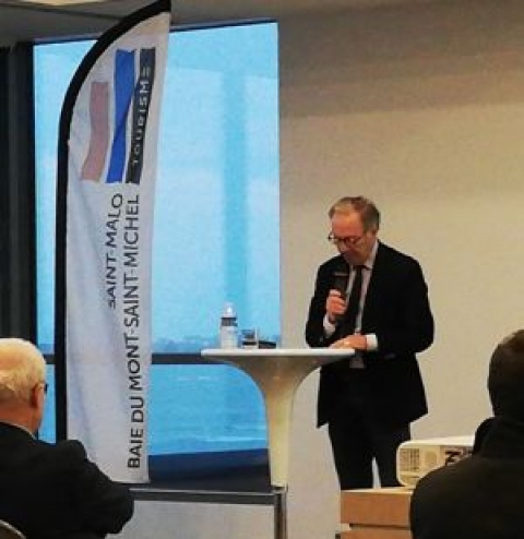 Dominique De La PORTBARRE président de la SPL Destination Saint-Malo-Baie du Mont Saint-Michel